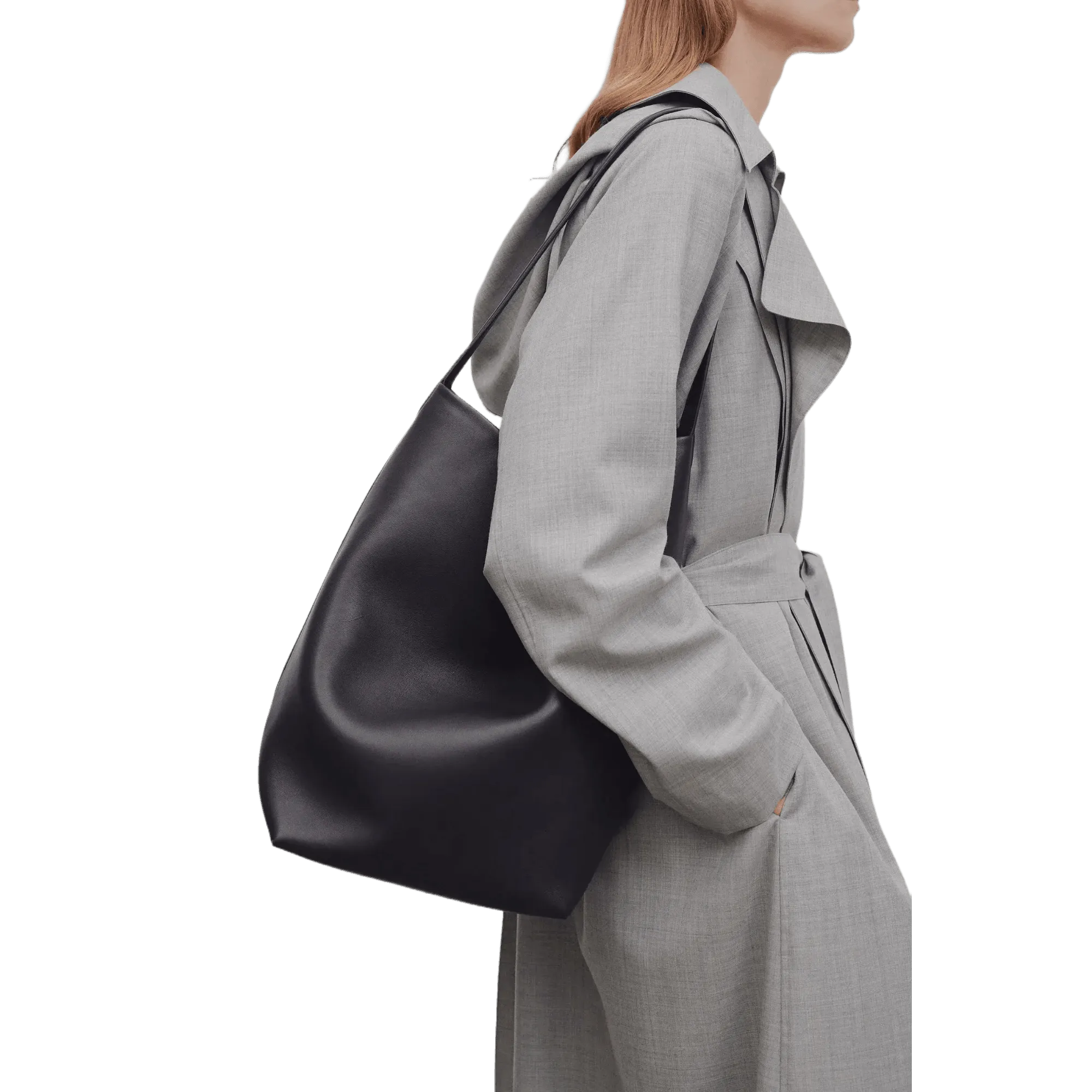 The Row Large N/S Park Tote Bag in Leather