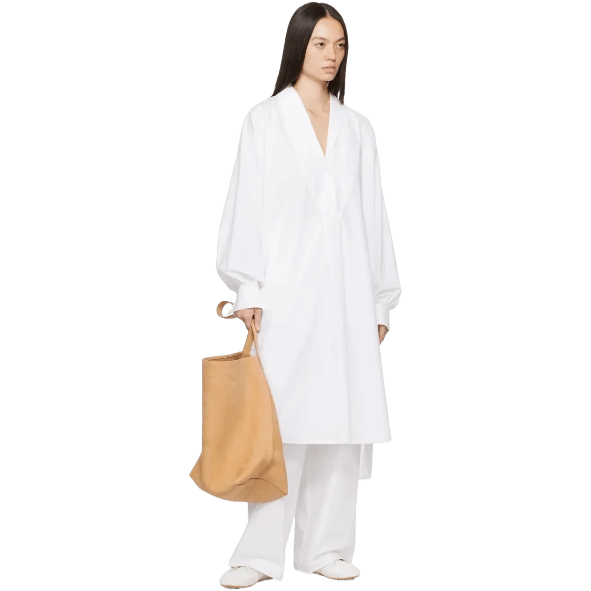 The Row Large N/S Park Tote in Nubuck