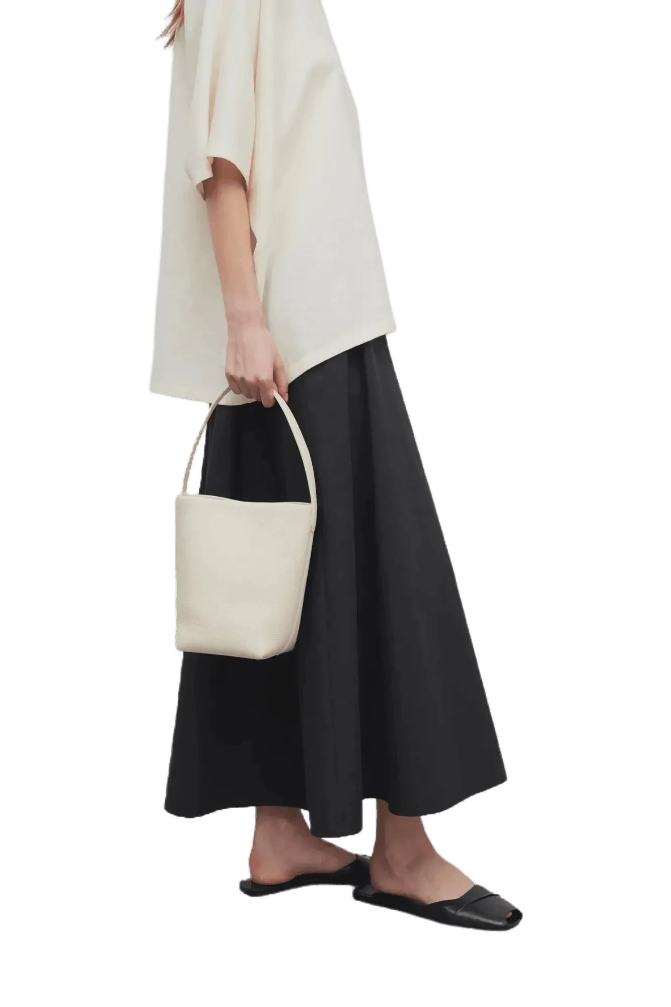 The Row Small N/S Park Tote Bag in Leather