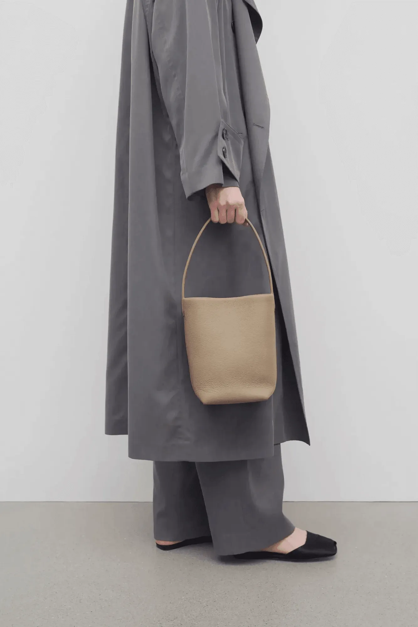 The Row Small N/S Park Tote Bag in Leather