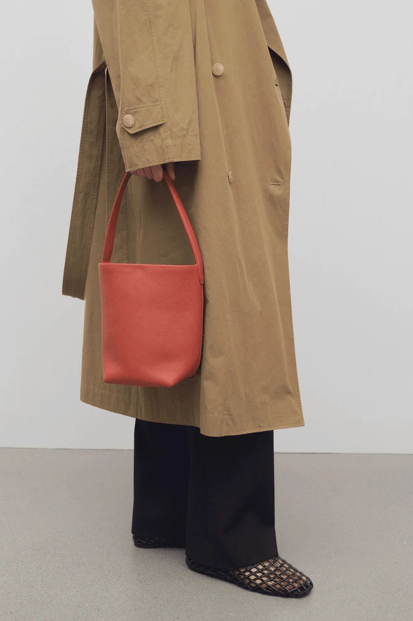 The Row Small N/S Park Tote in Leather