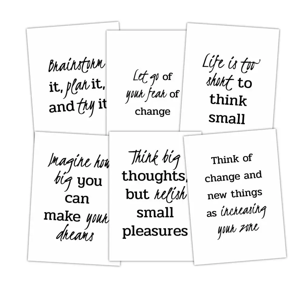 Think Big Quotes - Get Out of Your Comfort Zone PLR Card Deck