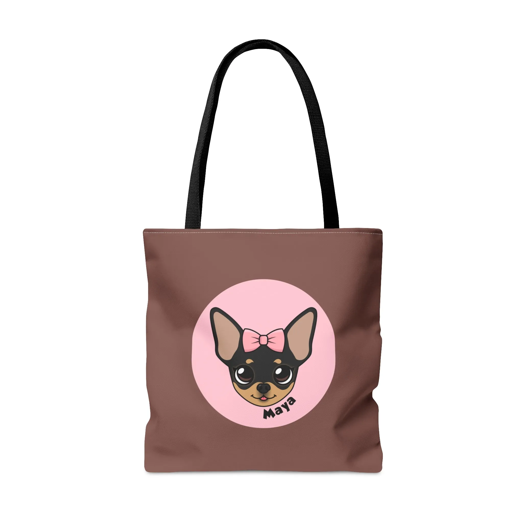 Tiny Chihuahua Maya's Trendy Tote - Chocolate Edition