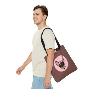 Tiny Chihuahua Maya's Trendy Tote - Chocolate Edition