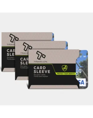 Travelon RFID Blocking Card Sleeves - 3 pack