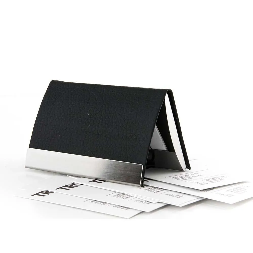 TROIKA Business or Credit Card Case with Stand Function - Black