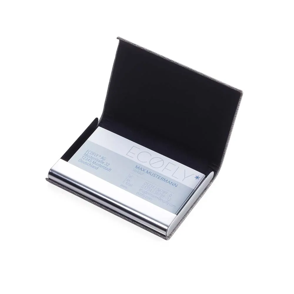 Troika Credit Card Case with RFID Shielding Marble Safe - Grey