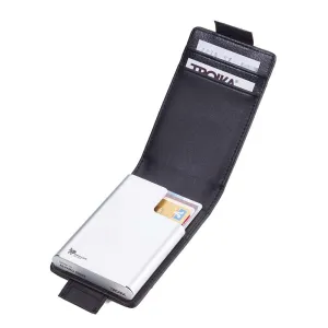 TROIKA - RFID Shielding Credit Card Case - Black and Silver