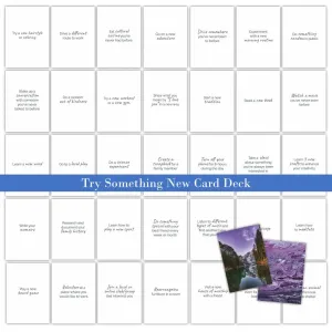 Try Something New - Comfort Zone PLR Card Deck