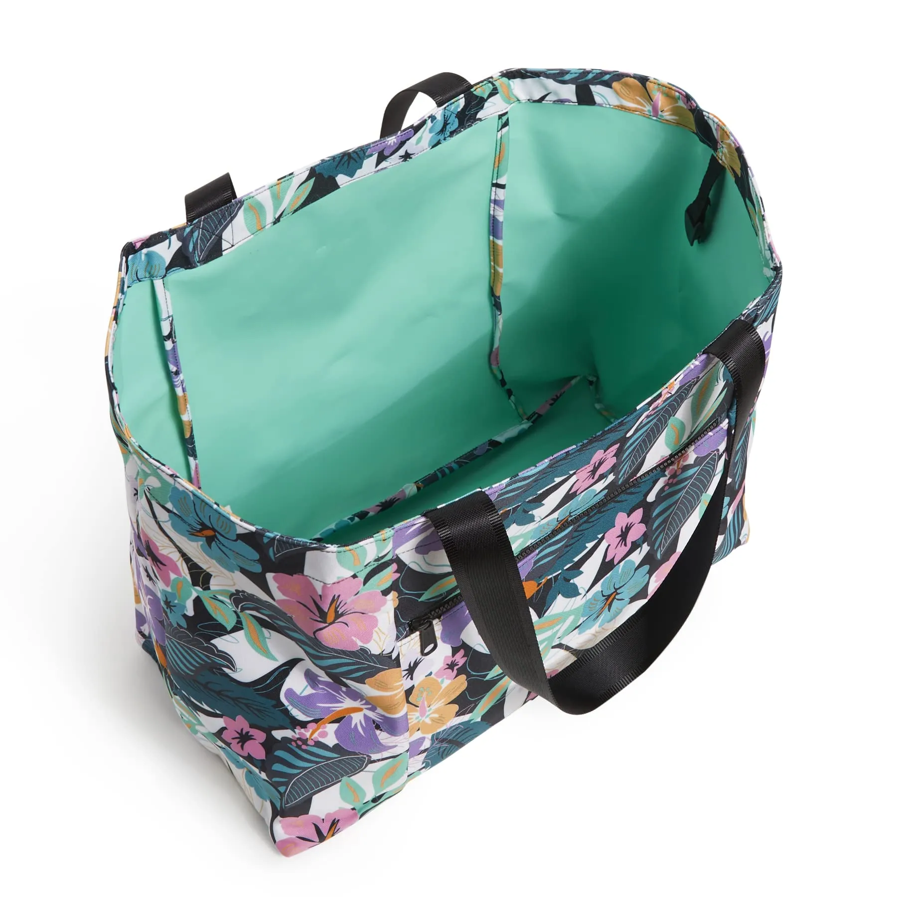 Vera Bradley Women's Recycled Lighten Up Reactive Large Family Tote Bag, Island Floral, One Size