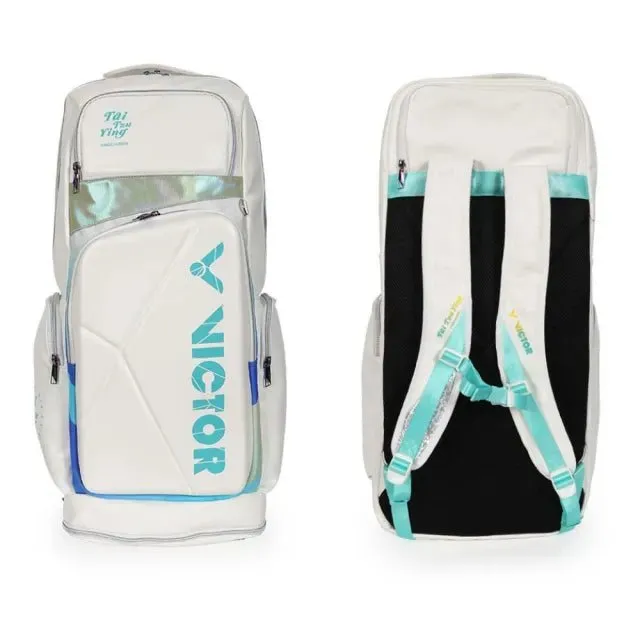 VICTOR TAI TZU YING Tribute Collection Badminton/Tennis Long Backpack BR5833TTY AR-Bright White/Cockatoo Green