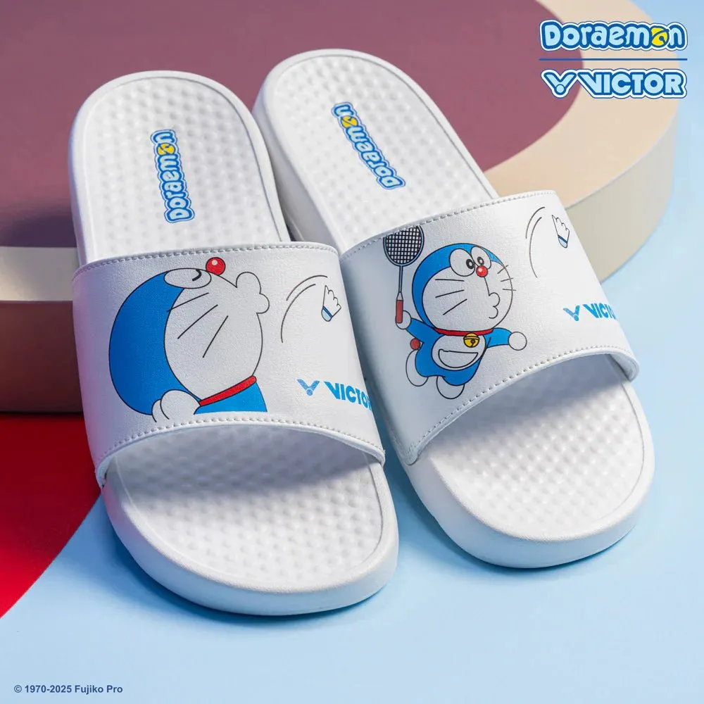 VICTOR x Doraemon Slippers UNISEX 008DRM-A White