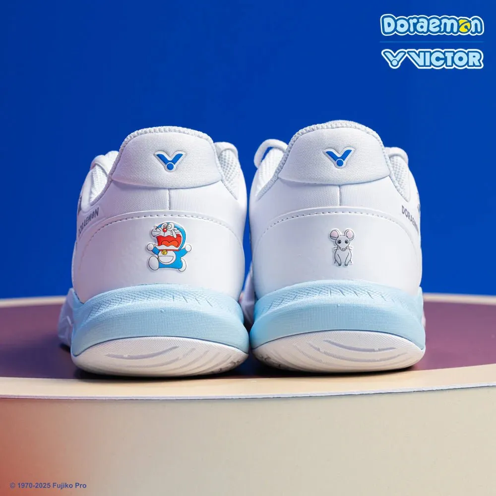 Victor X DORAEMON Women's Court Shoes P-DRM-A (White)