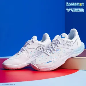 Victor X DORAEMON Women's Court Shoes P-DRM-A (White)