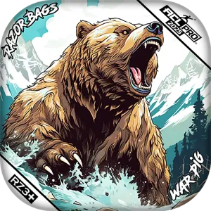 War Pig | Alaskan Grizzly | ACL PRO Razor Cornhole Bags