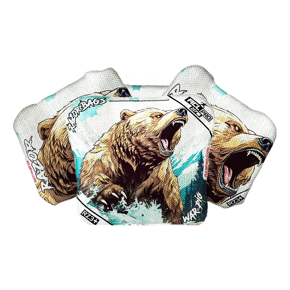 War Pig | Alaskan Grizzly | ACL PRO Razor Cornhole Bags
