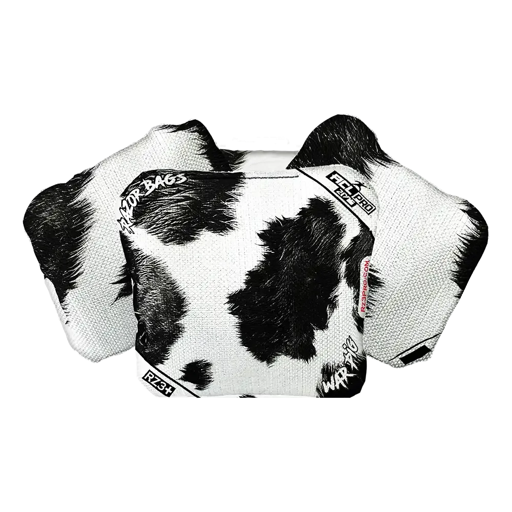 War Pig | Cow Print | ACL PRO Razor Cornhole Bags