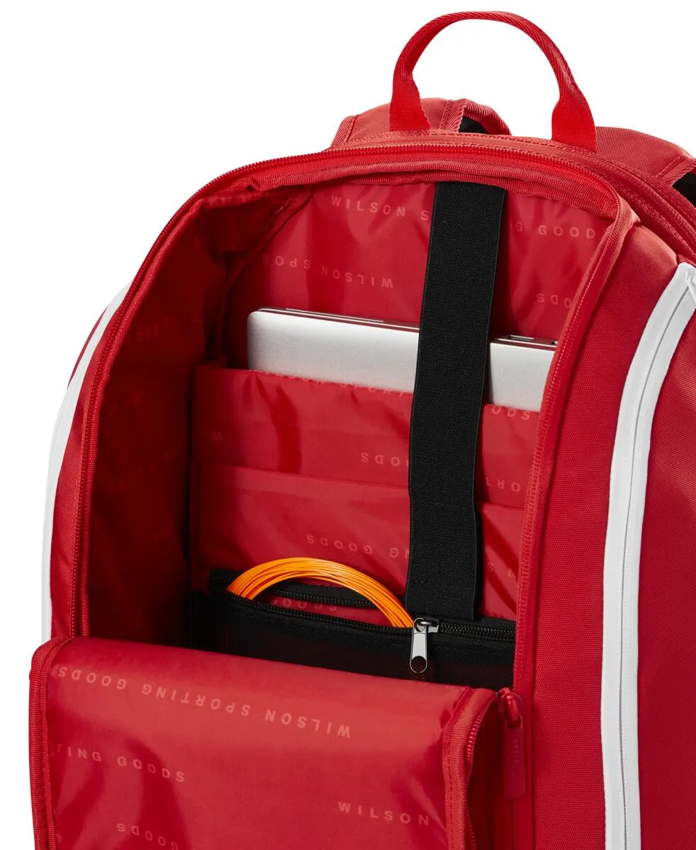 Wilson Super Tour Backpack 2025 Racquet Bag (Red)