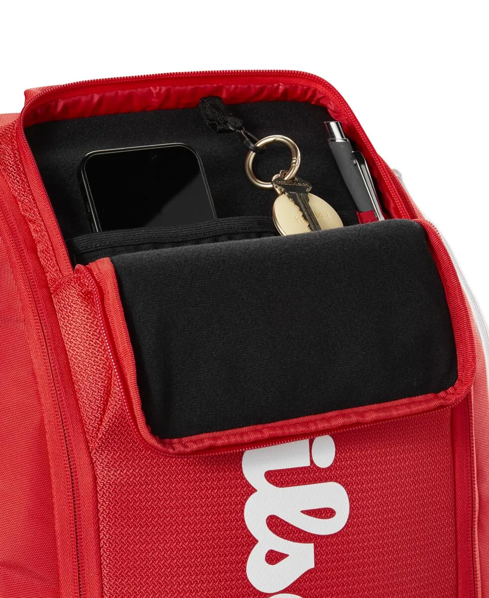 Wilson Super Tour Backpack 2025 Racquet Bag (Red)